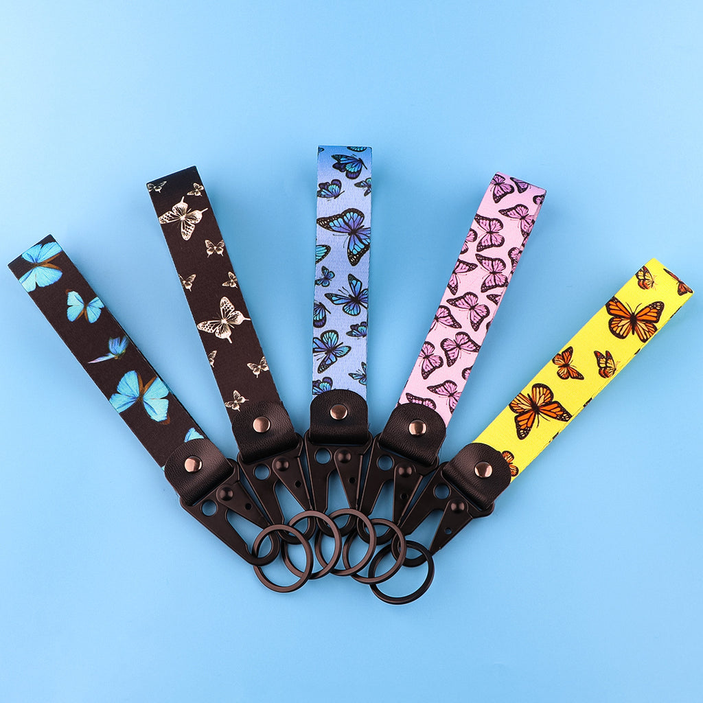 Schlüsselanhänger aus Leder mit Seil